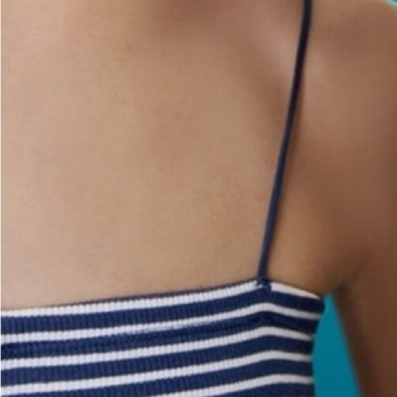 Zara Navy and White Striped Romper - Picture 5 of 7